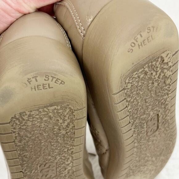 SAS Womens Leather Uppers Lace Up Shoe Loafer Size 10.5 Narrow Taupe VTG - Picture 10 of 11
